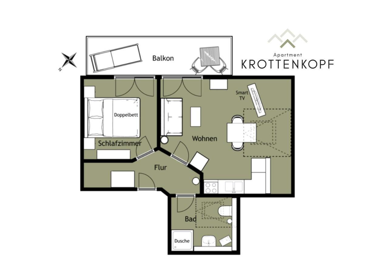 Das Bergquartier - Ferienwohnung Krottenkopf Oberau (Garmisch-Partenkirchen) Exterior foto